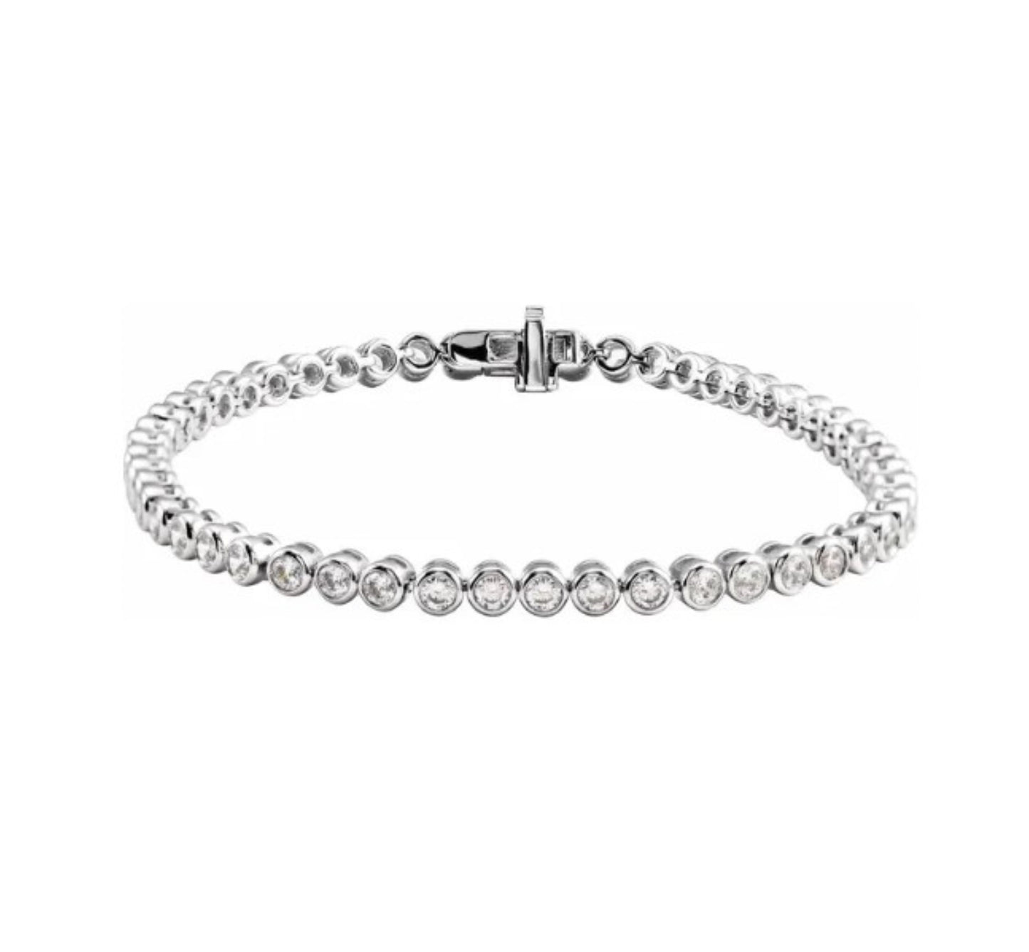 Bezel Tennis Bracelet