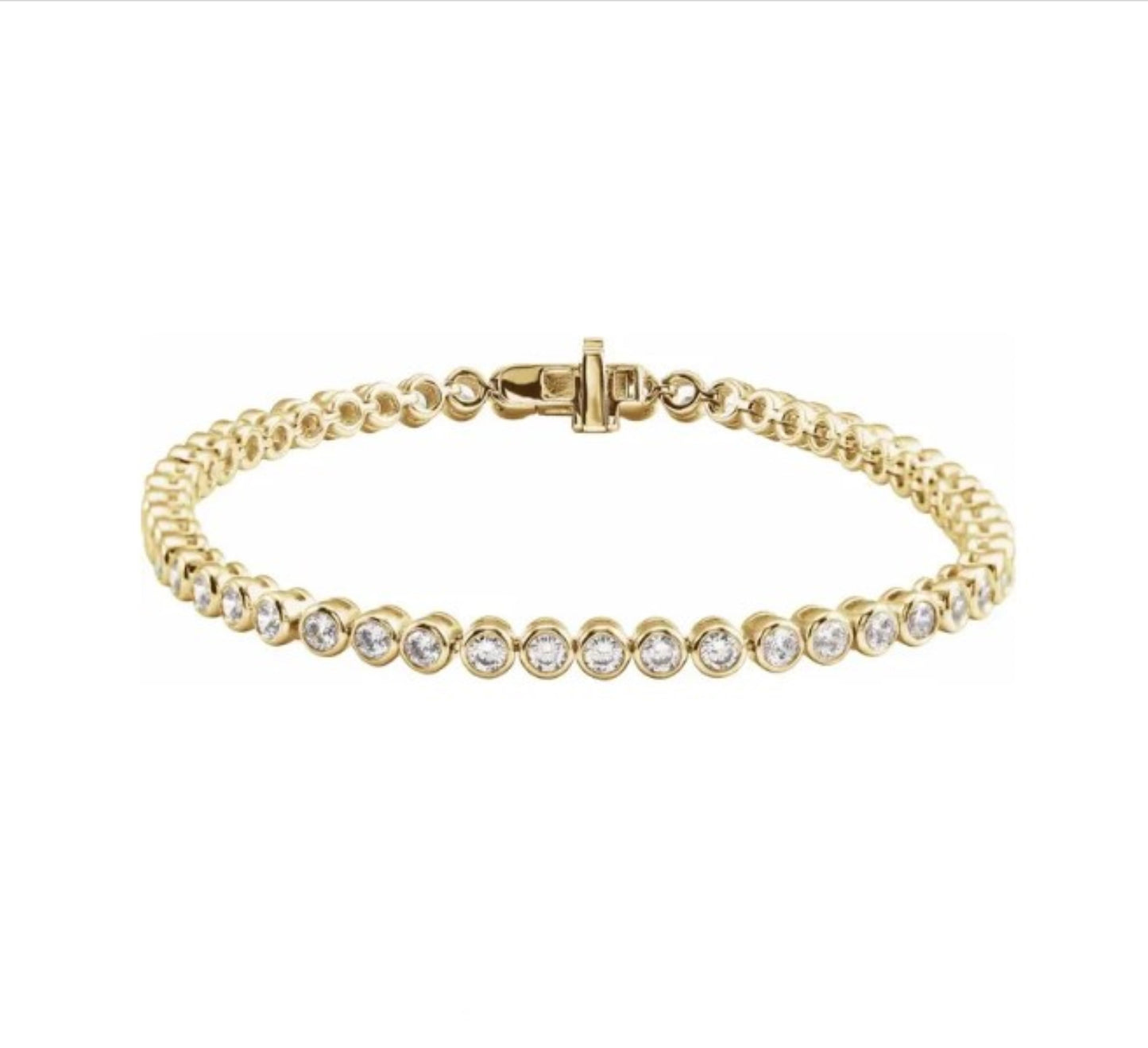 Bezel Tennis Bracelet