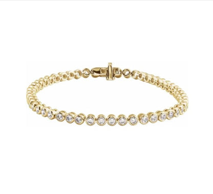 Bezel Tennis Bracelet