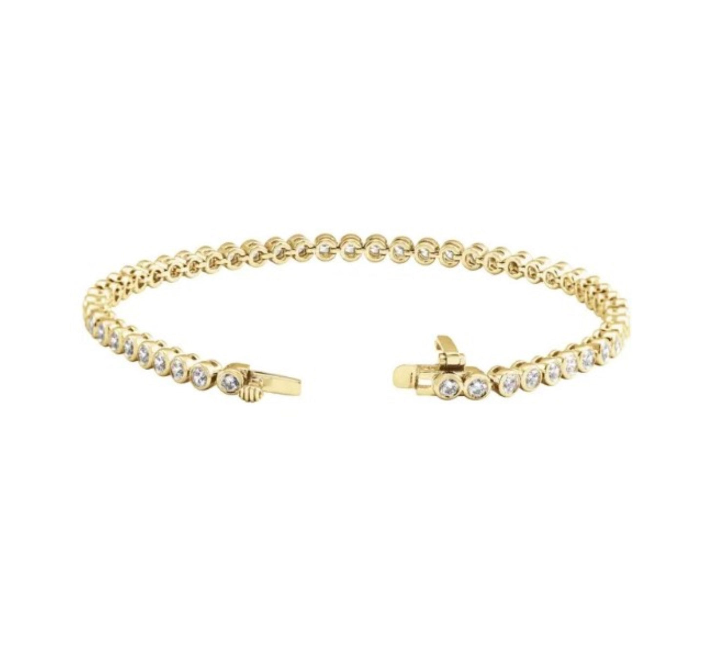 Bezel Tennis Bracelet