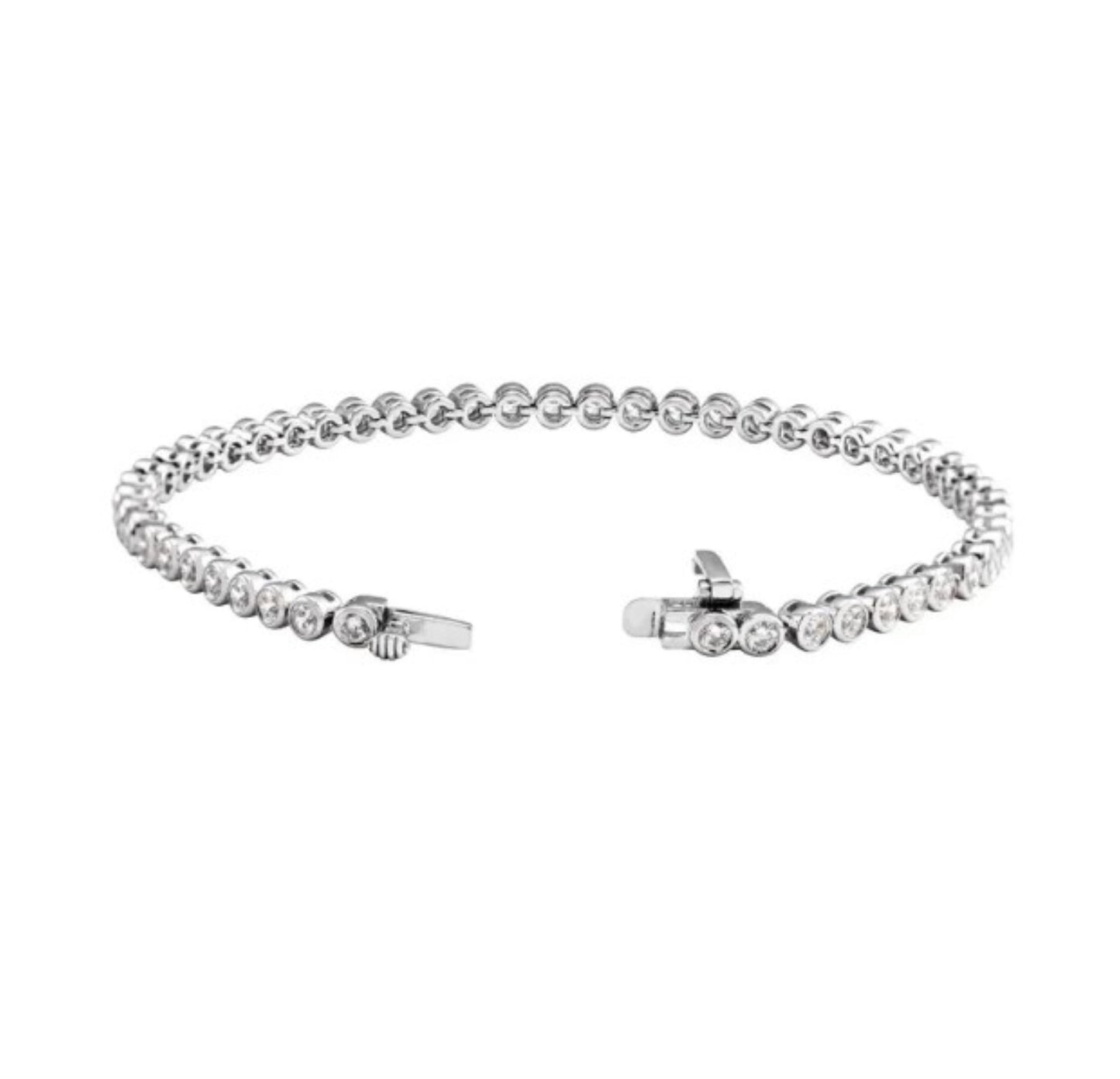 Bezel Tennis Bracelet